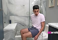 SLUTTY 18+ TEEN SUCKS STEPBRO'S COCK FOR CHORES!