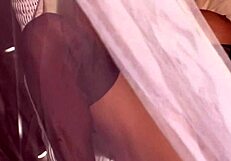 brunette milf in lingerie bent over for big cock anal facial pounding!