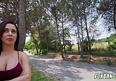 Brazilian Phat Ass Takes Spanish Cock in Public Fuck