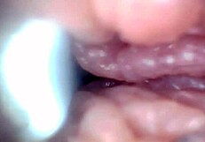 Endoscope reveals daddy's huge cock humiliating small penis up close