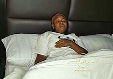 Horny black gigolo slams 16-inch monster cock deep