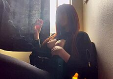 Italian Milf Artemisia's Big Juicy Tits Nipples Long Hair Smoking Fetish Mother In Law Solo European Sexy