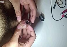 Stuffing My Foreskin To The Limit!