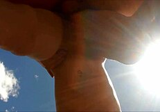 hey, those cute college blondes get fucked hard outdoors in nature