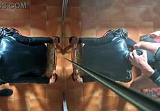 oh fuck i'm chairtied blindfolded as he rams my throat deep gagging till hot cum floods my mouth