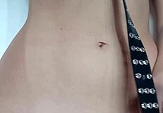 Punished With Belt Spanking On My Tender Pussy And Tits