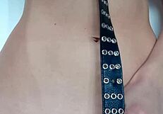 Punished With Belt Spanking On My Tender Pussy And Tits