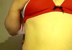 Homemade horny amateurs flash red and white big natural tits live now