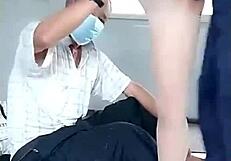 saucy chinese streamer seduces two rural friends for stockings 3p anal then masturbates