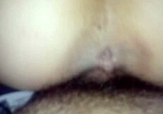 wife rides hard till pussy overflows with creamy delight