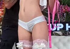 Skinny Juniper Ren bent over for Nade Nasty's rough doggystyle whore pounding