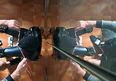 oh fuck i'm chairtied blindfolded as he rams my throat deep gagging till hot cum floods my mouth