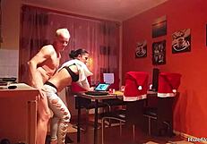 Wild Kitchen Oral! Couple Licks Pussy and Cock in Intense Blowjob Frenzy