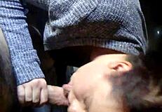 Young Slut Face-Fucked Hard During Intense Blowjob Session