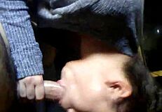 Young Slut Face-Fucked Hard During Intense Blowjob Session