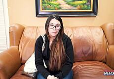 Nerdy Fiona Ryder Deepthroats Hard Cock For Gushing Cumshot