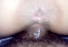 wife rides hard till pussy overflows with creamy delight