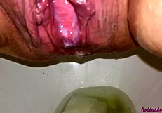 bbw milf bathroom compilation shows CREAMPIE PUSSY dripping with PEE streams and loud FARTING goddess moments