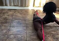 super flexible amateur babe bends in wild poses