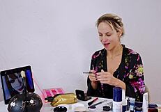 Sfw Cute Blonde Geisha Cosplay Roleplay Makeup Session