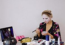 Sfw Cute Blonde Geisha Cosplay Roleplay Makeup Session