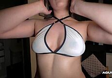 big assed 18+ casting girl sucks but demands condom before creampie fill