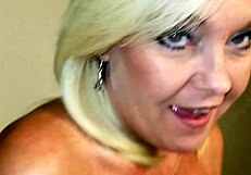 pretty pierced milf housewife sucks fucks and pisses on cock in homemade roleplay