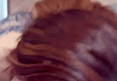 Husband commands big ass wife to kneel and suck cock