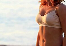 Lady's Softly Bouncing Boobs in Bra Tease Non-Nude Clothed Softcore