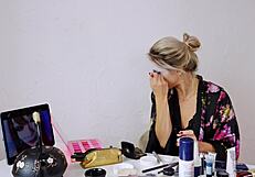 Sfw Cute Blonde Geisha Cosplay Roleplay Makeup Session