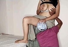 Girlfriend's friend said lick my pussy first then she bounced on my huge cock