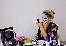 Sfw Cute Blonde Geisha Cosplay Roleplay Makeup Session