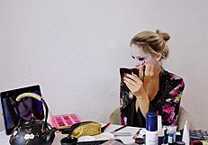 Sfw Cute Blonde Geisha Cosplay Roleplay Makeup Session