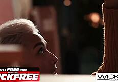 Blonde Model Rips Lingerie for Deepthroat Doggystyle Photoshoot