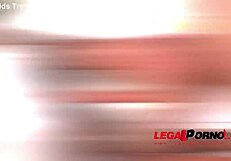 Three cavemen pound Kerry Cherry's asshole with monster cocks