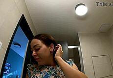 Petite Tattooed Alia Bares Shaved Pussy Ass