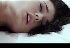 lucy li licks candice luca's wet pussy in erotic lesbian outdoor