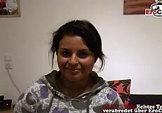 deutsche virgin teen persuaded into first sex during street pickup casting interview for cash