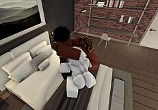 Roblox babes threesome with huge cocks for followers