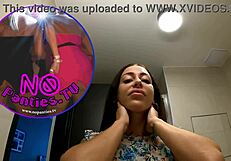 Petite Tattooed Alia Bares Shaved Pussy Ass