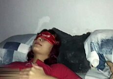 she catches her horny hermanastro jerking off then bends over for homemade anal doggystyle creampie with big tits bouncing.