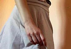 Sweet Petite Shaved Teen Fingers Pussy Dildo Orgasm Solo Strip