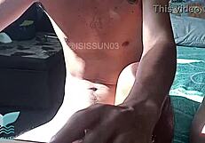 Roommate catches me stroking then begs for my cock deep inside her