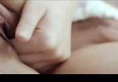 lucy li licks candice luca's wet pussy in erotic lesbian outdoor