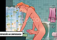 Cleusa Brazil's hottest maid shows off her curves in sexy uniform tease