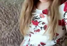 cute amateur babe fingers wet pussy to squirting orgasm in homemade video she drenches everything with juices