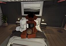 Roblox babes threesome with huge cocks for followers