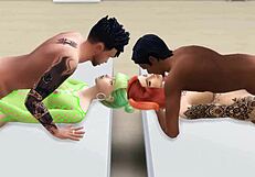 Guys Hire Two Sims 4 Characters for Game Play