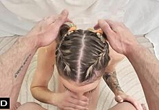 that fat cock massages my insides deep while thea summers moans