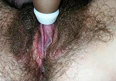 Watch This Dirty Hairy Pussy With Huge Clit Drip Cum Close Up!